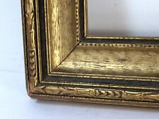VINTAGE DISTRESSED GILDED  BLACK  FRAME FOR PAINTING 15 1/2 X 10 1/4 INCH (d-62) picture