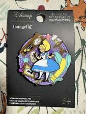 Loungefly Disney Alice in Wonderland Falling Down The Rabbit Hole Rotating Pin picture