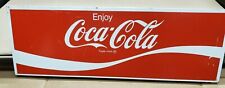  VINTAGE  Enjoy Coca Cola 6 Pack Case Display Metal  Sign Display  picture