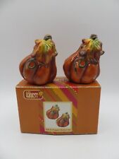 LRI Harvest Gourd Shaped Salt and Pepper Shakers Thanksgiving, Fall, Autumn picture