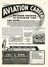 1947 CAL-AERO technical Institute aviation careers Vintage Print Ad picture