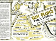 Flin Flon's Trout Festival Placemat Manitoba Flintabbatey Flonatin  picture