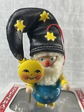 Steinbach German Christmas Ornament Wizard With Moon & Stars VGC Wood With Box picture