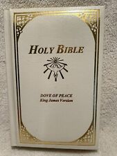 Vtg. Holy Bible Dove Of Peace Old & New Testaments KJV  1991 Unmarked White Cvr. picture