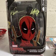 1 Of 2 Marvel Deadpool Flying Figure W/ Rob Liefeld Autograph + Art On Box W COA picture