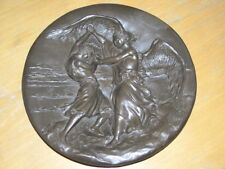 Rhodes Studios Fused Bronze Plate Treasures of Doré Bible Jacob And The Angel picture
