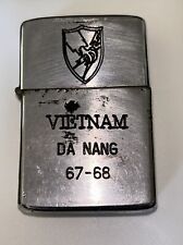 RARE USED WAR ZIPPO LIGHTER ORIGINAL VTG  1964-65 VIETNAM DA NANG W EAGLE CLAW picture
