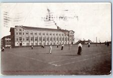Cedar Falls Iowa IA Postcard Gymnasium Tennis State Normal School c1910 Vintage picture