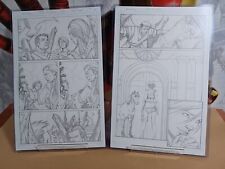 Joan Of Arc #1 Pages 8 & 9 Original Comic Book Art By Jose Varese COA 1 Of 1 picture