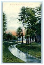 c1910s Lagoon at Pine Island Park, Manchester New Hampshire NH Postcard picture