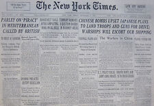 9-1937 September 3 CHINESE BOMBS UPSET JAPANESE PLANS TO LAND TROOPS AND GUNS picture