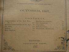 original DARTMOUTH COLLEGE -- october 1867 -- THE DARTMOUTH - 40pgs  picture