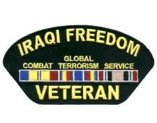 IRAQI FREEDOM VETERAN EMBROIDERED PATCH UNITED STATES MILITARY USA PATCHES picture