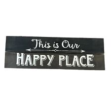Rustic Wood Decor Sign, This Is Our Happy Place, Hanging Gordman’s picture