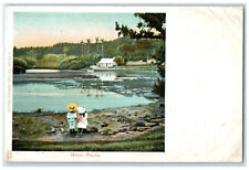 c1905 Two Couple Scene at Royal Palms Bermuda Antique Unposted Postcard picture
