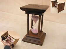 20th Century Oak framed sand timer with turned pillars. picture