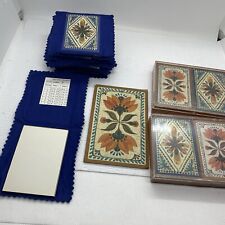 Hallmark 1970's Bridge Playing Cards 2 Full Sets Old World Charm + Score Pads picture