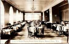 RPPC Beaver Dam WI Dining Room Hotel Rogers 103 E Maple Ave Chandeliers Sconces picture