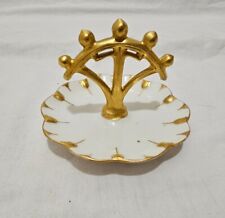 Pretty Vintage Limoges France China  Ring Holder Trinket Dish Ring Tree picture