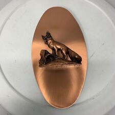 Vintage Copperama Fox Wall Plaque Copper Parental Pride 3D picture