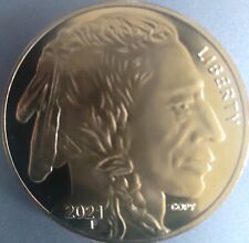  2024 Indian/Buffalo 1-Oz. Round Golden Replica Coin. Outstanding Quality picture