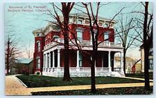 INDIANAPOLIS, IN Indiana ~ Ex PRESIDENT HARRISON'S Residence c1900s   Postcard picture