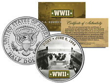 World War II D-DAY INVASION 1944 JFK  Kennedy Half Dollar US Coin picture