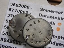 WW2 relic dogtag identity disc - Dorsetshire Regiment EWER 5734162 picture