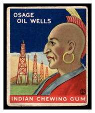1933-40 Goudey R73 Indian Gum #169 Osage Oil Wells IND1 picture