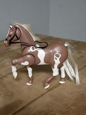 Loving Family Mattel Fisher Price Palomino Brown White Horse 2000 Toys Figure picture