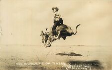 Postcard RPPC 1921 Oregon Pendleton Cowboy rodeo Doubleday OR24-4234 picture