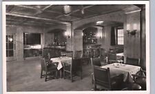 GERMANY HOTEL DINING INTERIOR berchtesgaden real photo postcard rppc picture