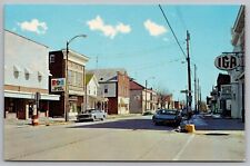 Postcard West Mansfield St. New Washington Ohio *A342 picture