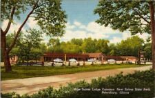 Vintage Postcard Lodge at New Salem State Park Petersburg Illinois IL       X266 picture