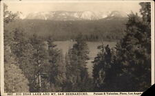 RPPC Big Bear Lake Mt San Bernardino California ~ 1918-30 real photo postcard picture