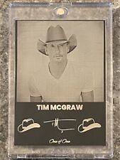 Tim McGraw 1/1 Custom Metal Trading Card * ONE OF ONE * RARE * MUSIC LEGEND * picture