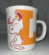 Vintage Snoopy Coffee Mug Big Orange 