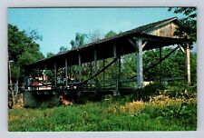 Germantown OH-Ohio, Bowstring Suspension Covered Bridge, Vintage Postcard picture