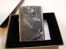 ZIPPO ENDANGERED ANIMAL GRIZZLY BEAR LIGHTER 1996 picture