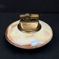 Vintage Japanese Ceramic Round Glazed Table Lighter 1950s 60’s Aurora Decor MCM picture