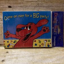 Vintage Clifford the Big Red Dog Birthday Party Invitations 8 Pack Sealed PBS picture
