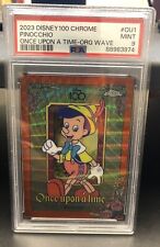 2023 Topps Chrome Disney 100 - Once Upon A Time OU-1 Pinocchio Orange Wave 2/25 picture