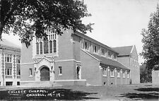Grinnell Iowa~Grinnell College Chapel~1940s Real Photo Postcard~RPPC picture