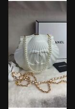 CHANEL VIP GIFT SHELL CLUTCH WITH STRAP - RARE-HARD TO FIND picture