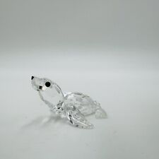 Swarovski Crystal Seal Figurine Clear Iridescent Austria Made Retired Vintage  picture