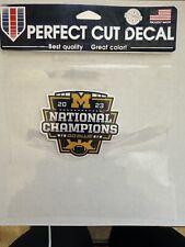 NEW 2023 NATIONAL FOOTBALL CHAMPIONS MICHIGAN WOLVERINES  3” DECAL STICKER picture
