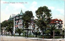 Los Angeles, CA - California Hospital Postcard Used 1907-1915 picture