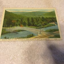 Bucktail Trail US 120 Elk Creek Postcard St. Marys and Ridgway Pa picture