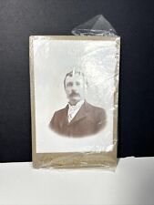 Cabinet Card Photo of Mustache Businessmen , Ironwood, Michigan picture