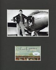 Chuck Yeager WWII War Ace Test Pilot Sound Signed Autograph Photo Display JSA picture